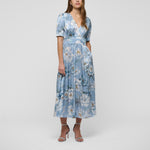 DEA KUDIBAL LeandraDEA Silk Dress in Paeonia Skyway