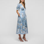 DEA KUDIBAL LeandraDEA Silk Dress in Paeonia Skyway