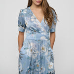 DEA KUDIBAL LeandraDEA Silk Dress in Paeonia Skyway