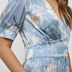 DEA KUDIBAL LeandraDEA Silk Dress in Paeonia Skyway