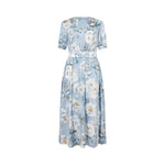 DEA KUDIBAL LeandraDEA Silk Dress in Paeonia Skyway
