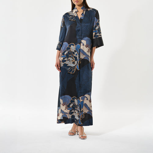 DEA KUDIBAL HelgaDEA Kimono Dress in Alepidia Blue