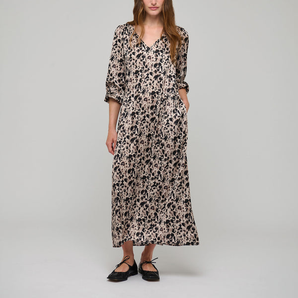 DEA KUDIBAL JuliaDEA Silk V Neck Dress in Sauvage
