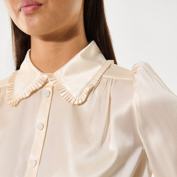 DEA KUDIBAL UmaDEA Blouse with Details in Porcelain