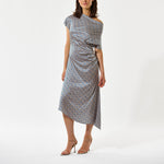 DEA KUDIBAL JacintaDEA Stretch Silk Dress  in L'Oeuf Ocean