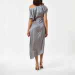 DEA KUDIBAL JacintaDEA Stretch Silk Dress  in L'Oeuf Ocean