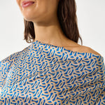 DEA KUDIBAL JacintaDEA Stretch Silk Dress  in L'Oeuf Ocean