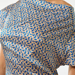 DEA KUDIBAL JacintaDEA Stretch Silk Dress  in L'Oeuf Ocean