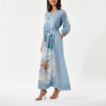 DEA KUDIBAL SalmaDEA Linen Dress in Rosea Plena Skyway
