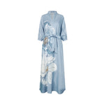 DEA KUDIBAL SalmaDEA Linen Dress in Rosea Plena Skyway