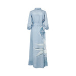DEA KUDIBAL SalmaDEA Linen Dress in Rosea Plena Skyway
