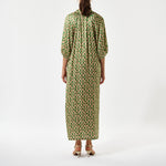 DEA KUDIBAL SabrinaDEA Silk Kaftan Dress in Deuce Green