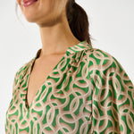 DEA KUDIBAL SabrinaDEA Silk Kaftan Dress in Deuce Green