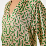 DEA KUDIBAL SabrinaDEA Silk Kaftan Dress in Deuce Green