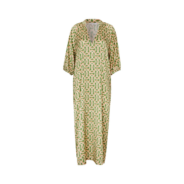 DEA KUDIBAL SabrinaDEA Silk Kaftan Dress in Deuce Green