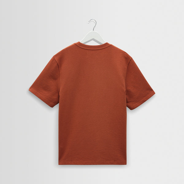 WAX LONDON Dean Short Sleeve T-shirt  in Rust