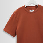 WAX LONDON Dean Short Sleeve T-shirt  in Rust