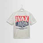 WAX LONDON Dean Short Sleeve Logo T-shirt in Off/White