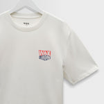 WAX LONDON Dean Short Sleeve Logo T-shirt in Off/White