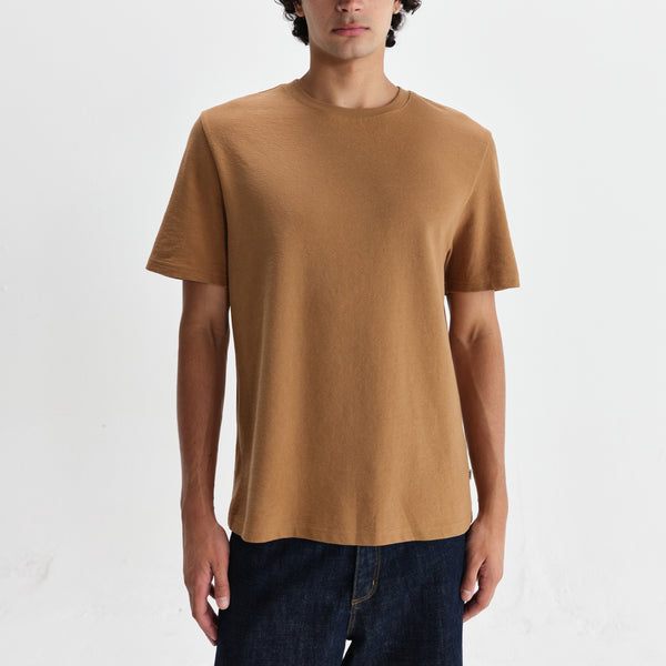 WAX LONDON Dean SS Tee in Tan