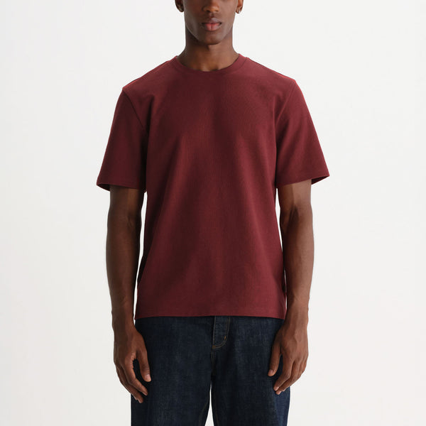 WAX LONDON Dean Jolt Short Sleeve T Shirt in Maroon