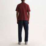 WAX LONDON Dean Jolt Short Sleeve T Shirt in Maroon
