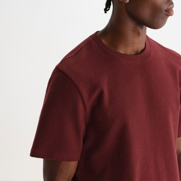 WAX LONDON Dean Jolt Short Sleeve T Shirt in Maroon