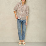 M.A.B.E Devi Print Long Sleeve Top in Multi