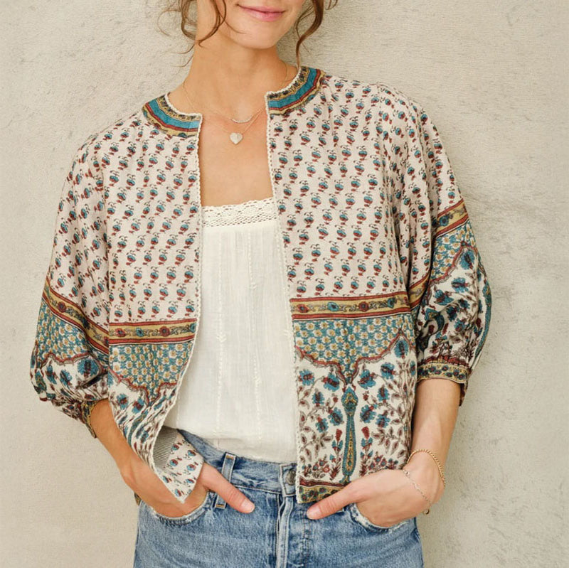 M.A.B.E Devi Print Jacket in Multi