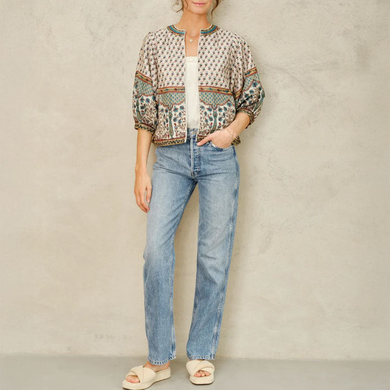 M.A.B.E Devi Print Jacket in Multi