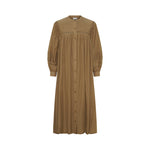 ANNE-MI Dew Long Sleeve Shirt Dress in Ermine