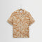 WAX LONDON Didcot Short Sleeve Shirt in Rust/Multi