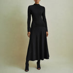 FLORERE Acacia Mockable Midi Dress in Black