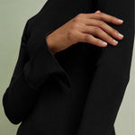 FLORERE Acacia Mockable Midi Dress in Black