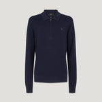 BELSTAFF Drift Knitted Polo in Dark Ink