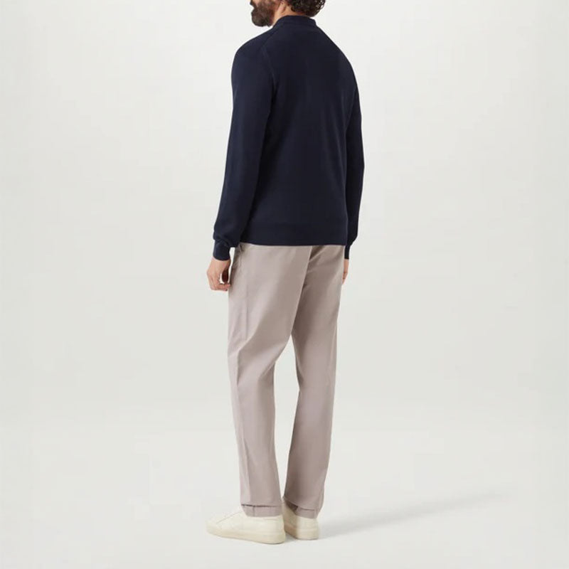 BELSTAFF Drift Knitted Polo in Dark Ink