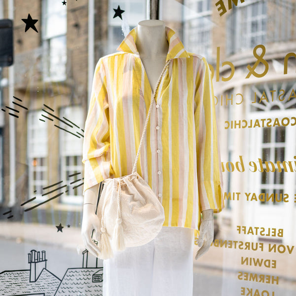 FOIL Artists Choice Linen Soft Stripe Shirt in Multi