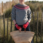 QUINTON & CHADWICK Angora Fingerless Mittens  in Hyper Nature