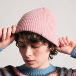 QUINTON & CHADWICK Lambswool Beanie Hat in Calamine
