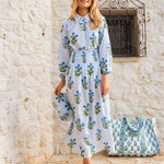 PINK CITY PRINTS Alba Skirt in Lily Stripe