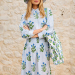 PINK CITY PRINTS Alba Skirt in Lily Stripe