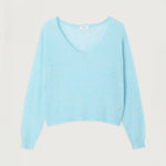 AMERICAN VINTAGE Dumy V Neck Jumper in Alaska