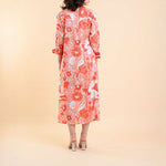 HANDPRINT DREAM APPAREL Danica Dress in Rory Coral