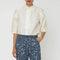 STELLA NOVA Delicate Frill Shirt in Ivory