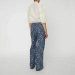 STELLA NOVA Delicate Frill Shirt in Ivory