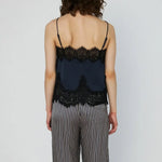 STELLA NOVA Delicate Lace Top in Ultra Navy