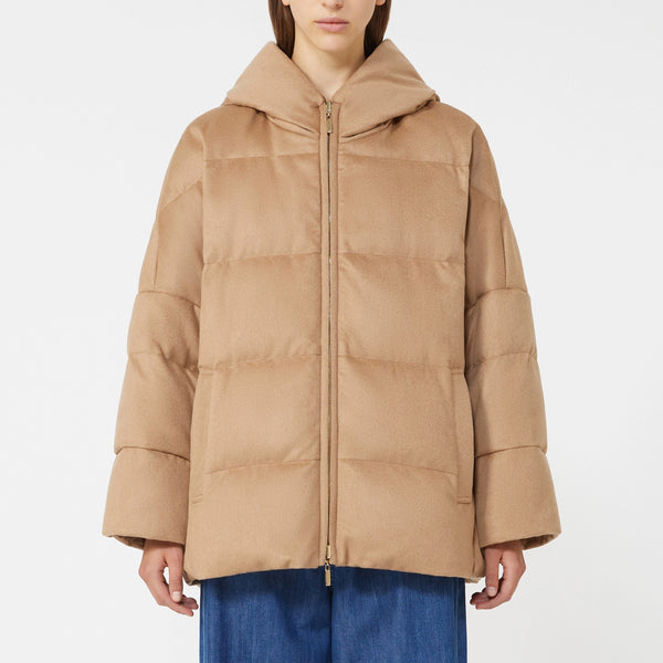 S MAX MARA Desiderio Quilted Jacket in Camel
