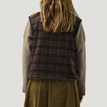 ORFEO Doli Knitted Gilet in Khaki Tiles