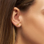LULU COPENHAGEN Domino Hearts Earrings in Gold