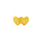 LULU COPENHAGEN Domino Hearts Earrings in Gold